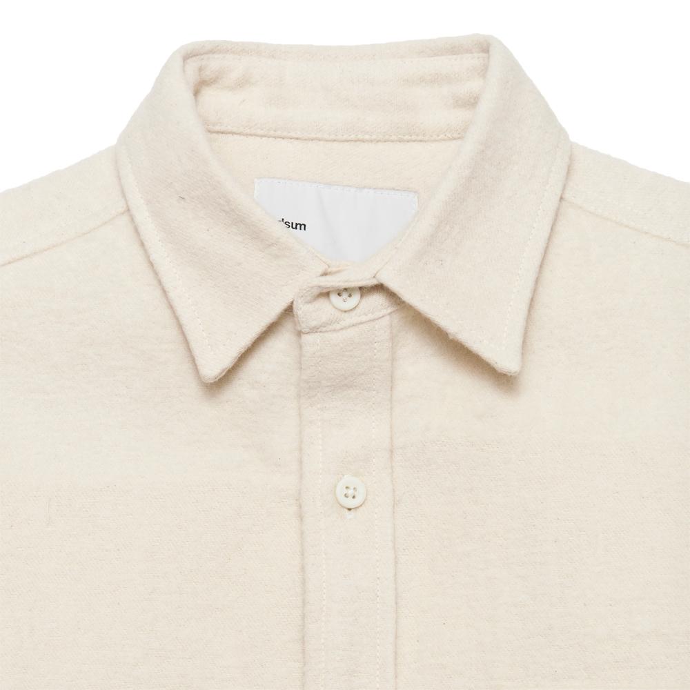 Adsum NYC Workshirt Flannel Fuzz at shoplostfound, neck