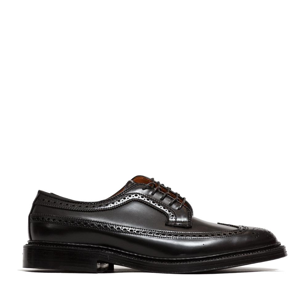 Alden Black Cordovan Longwing Blucher at shoplostfound, side