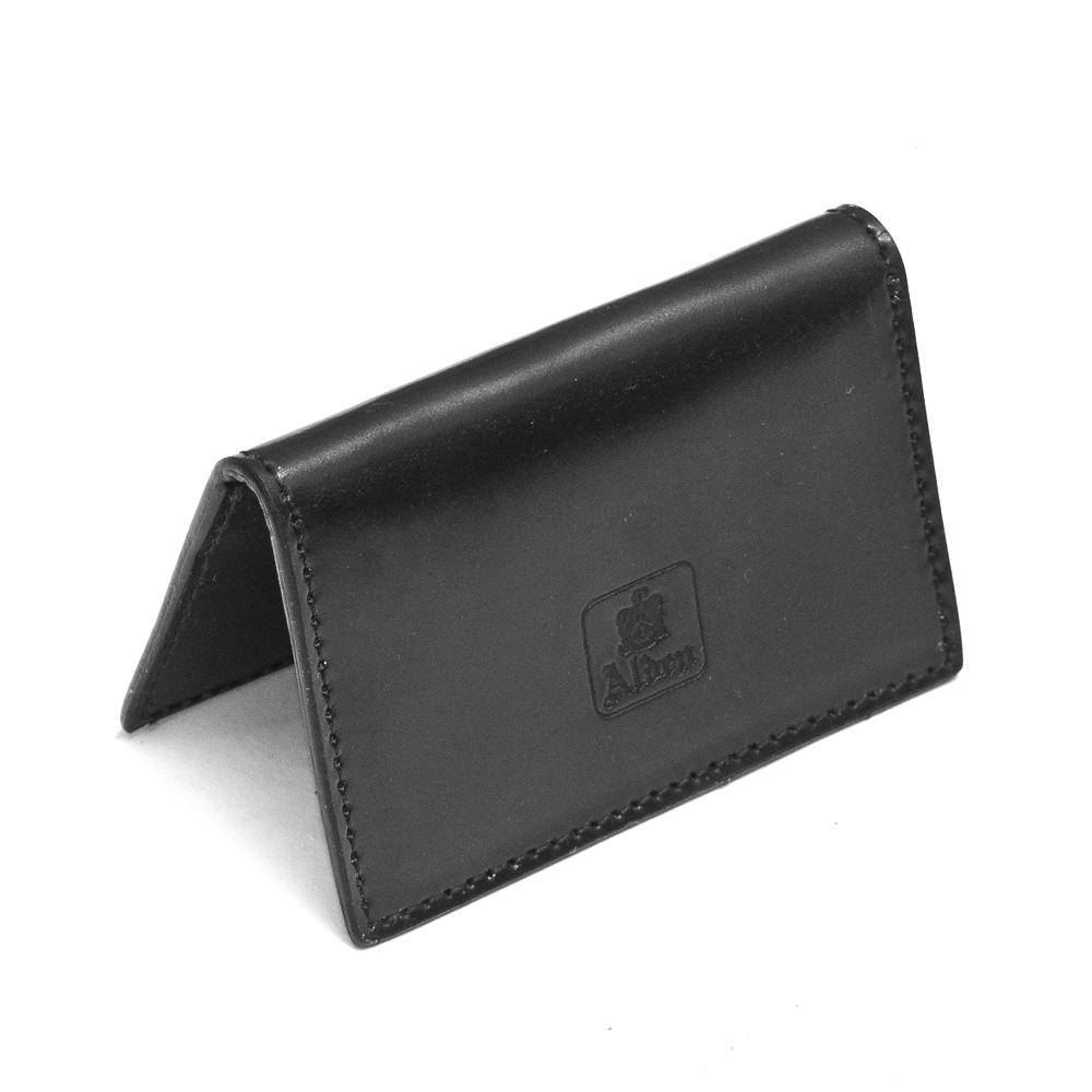 Alden Folding Business Card Case Black Shell Cordovan at shoplostfound, up