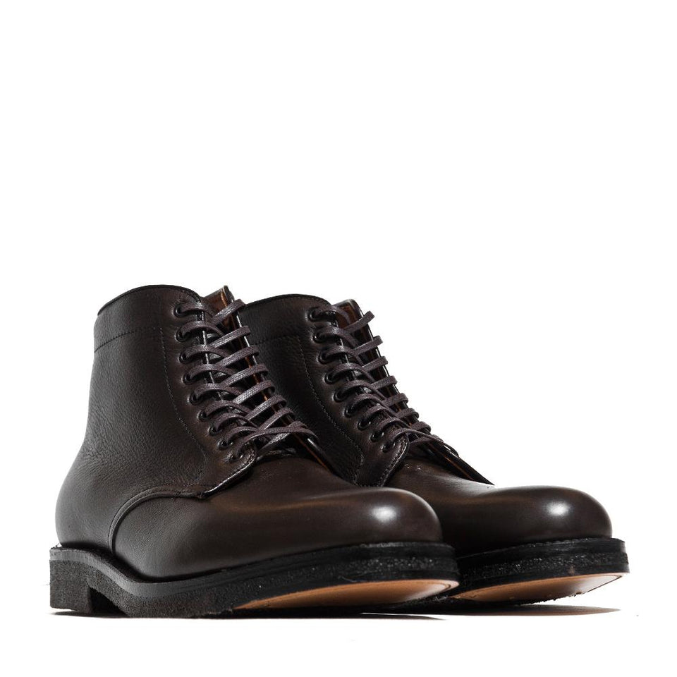 Alden Loden Calf Cordovan Plain Toe Boot with Crepe Sole at shoplostfound, 45