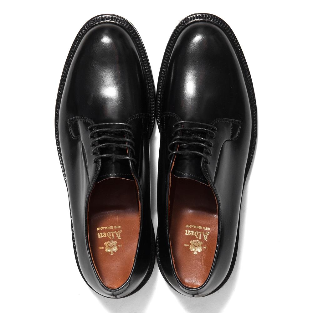 Alden Plain Toe Blucher Black Shell Cordovan 9901 at shoplostfound in Toronto, top
