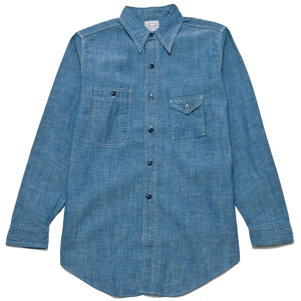 Anatomica Big Yank 1935 Shirt Indigo Wash at shoplostfound, front