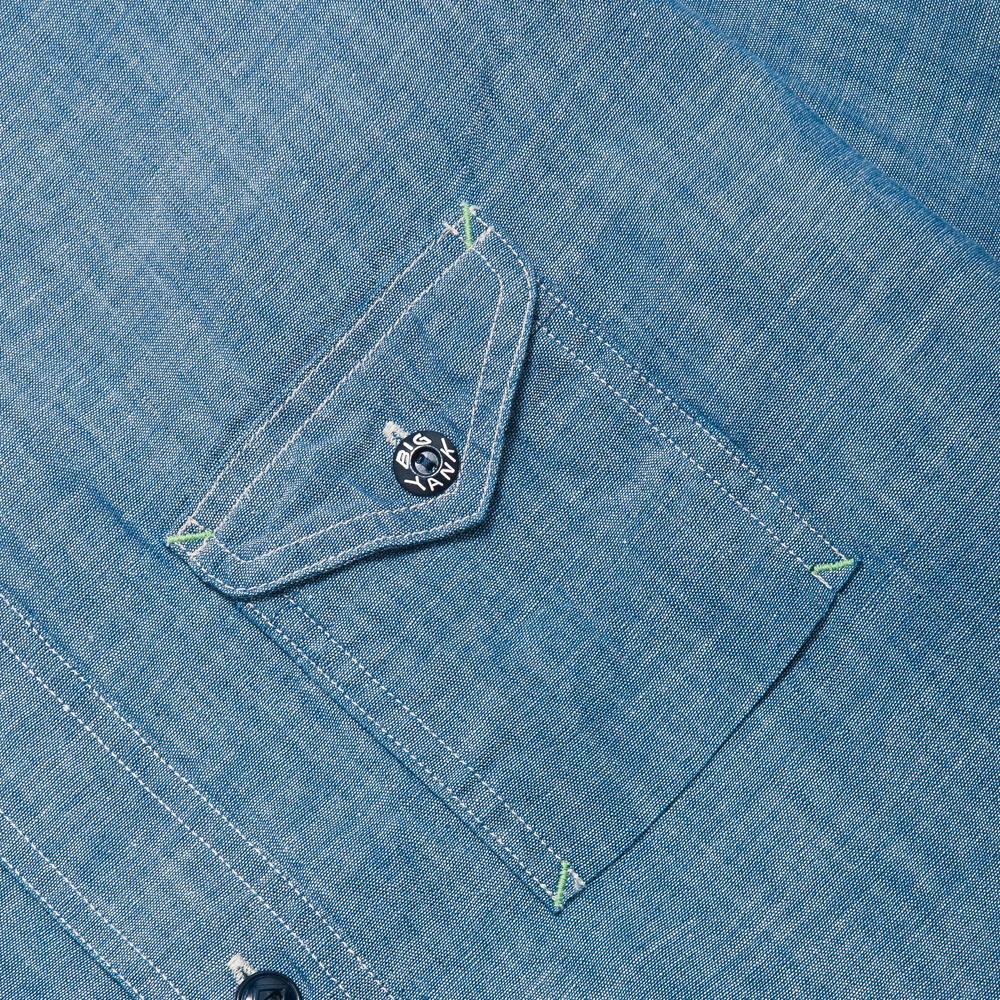 Anatomica Big Yank 1935 Shirt Indigo Wash at shoplostfound, pocket