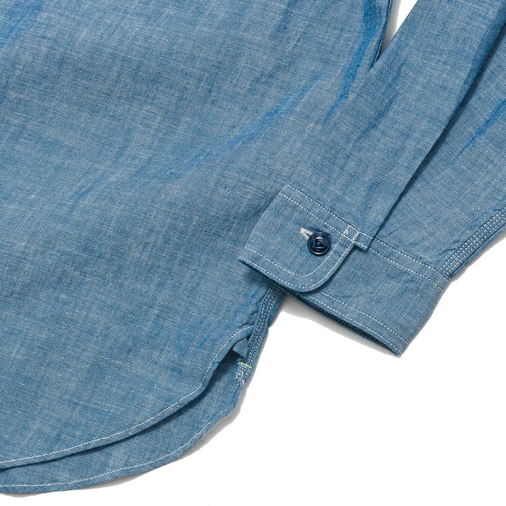 Anatomica Big Yank 1935 Shirt Indigo Wash at shoplostfound, cuff