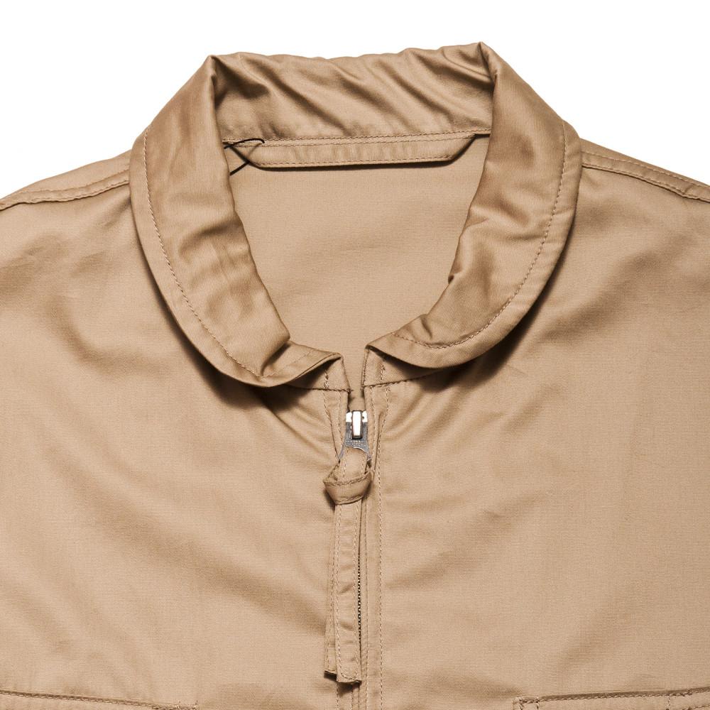 Anatomica USN Flight Jacket Beige at shoplostfound, neck