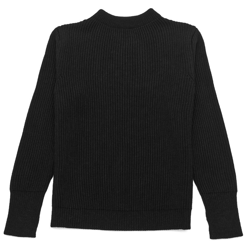 Andersen-Andersen Navy Crewneck Black at shoplostfound, front