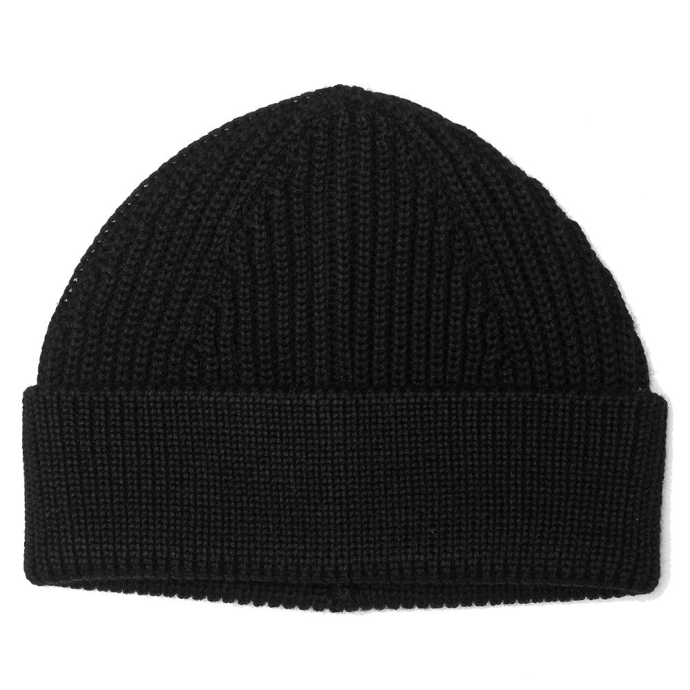 Andersen-Andersen Short Beanie Black at shoplostfound, 1