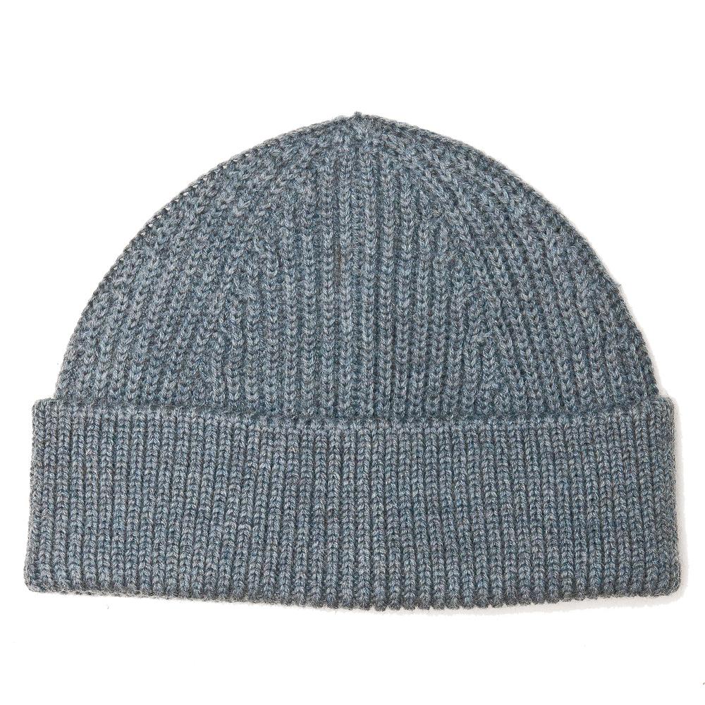 Andersen-Andersen Short Beanie Light Indigo at shoplostfound, 1