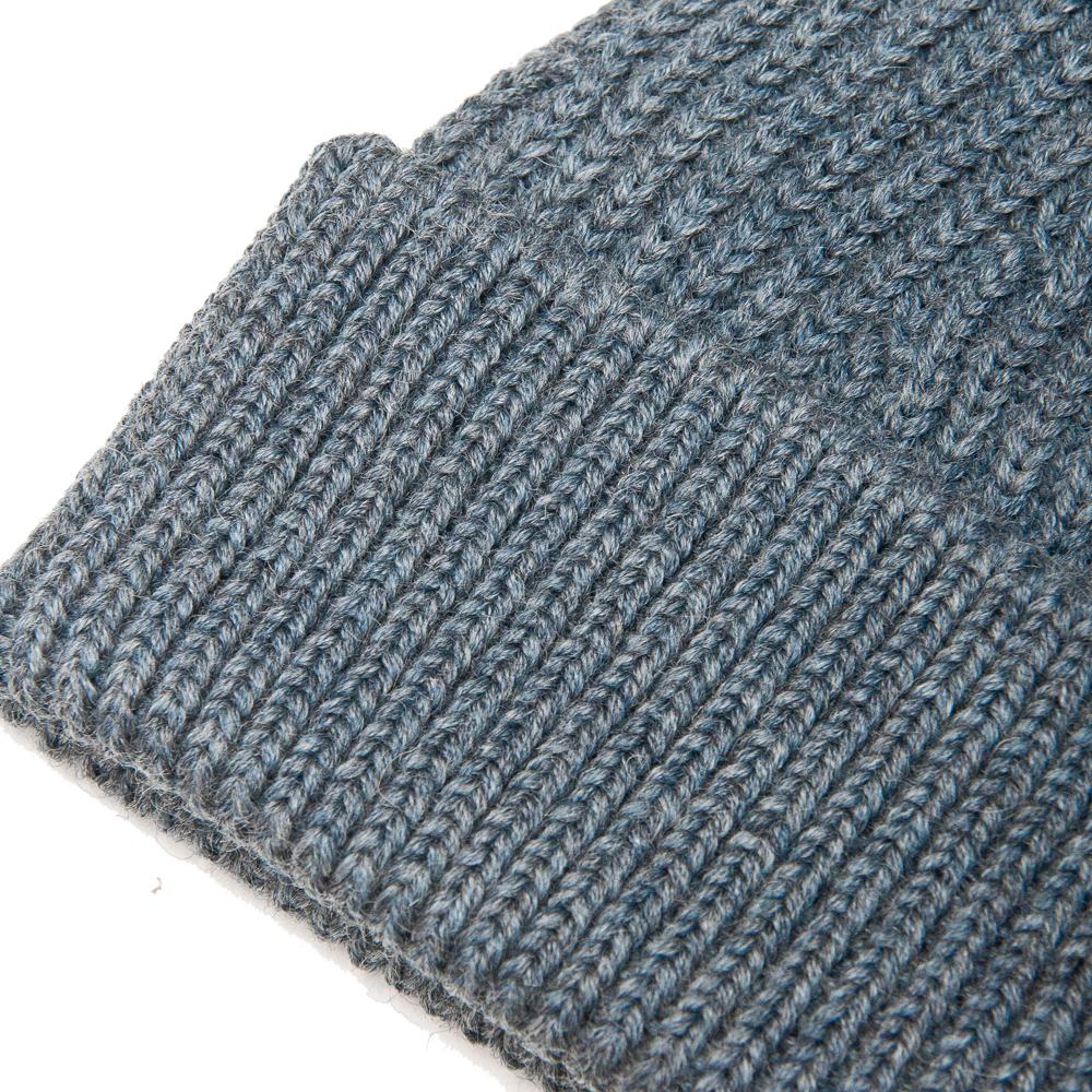 Andersen-Andersen Short Beanie Light Indigo at shoplostfound, 2