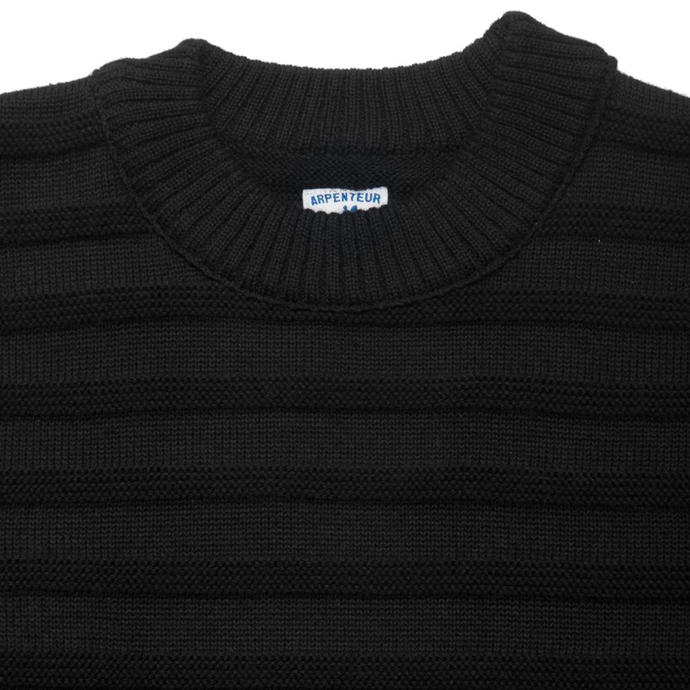 Arpenteur Malo 2 Merino Wool Black at shoplostfound, neck