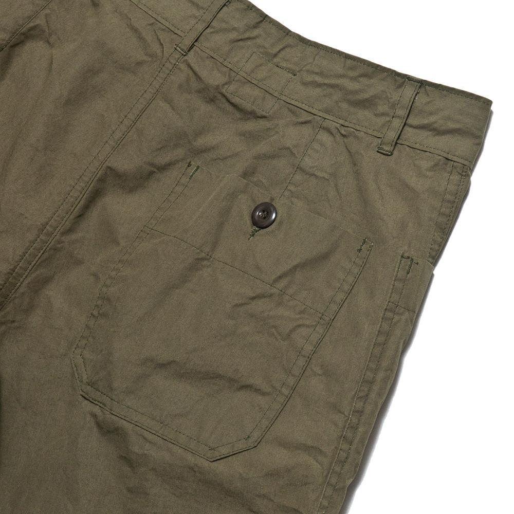 Arpenteur Olona Pima Gabardine Olive at shoplostfound, detail