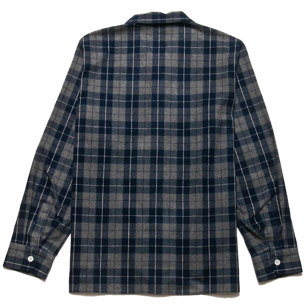 Arpenteur Pyjama Shaggy Flannel Navy Check at shoplostfound, back