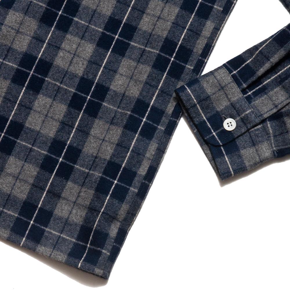 Arpenteur Pyjama Shaggy Flannel Navy Check at shoplostfound, detail