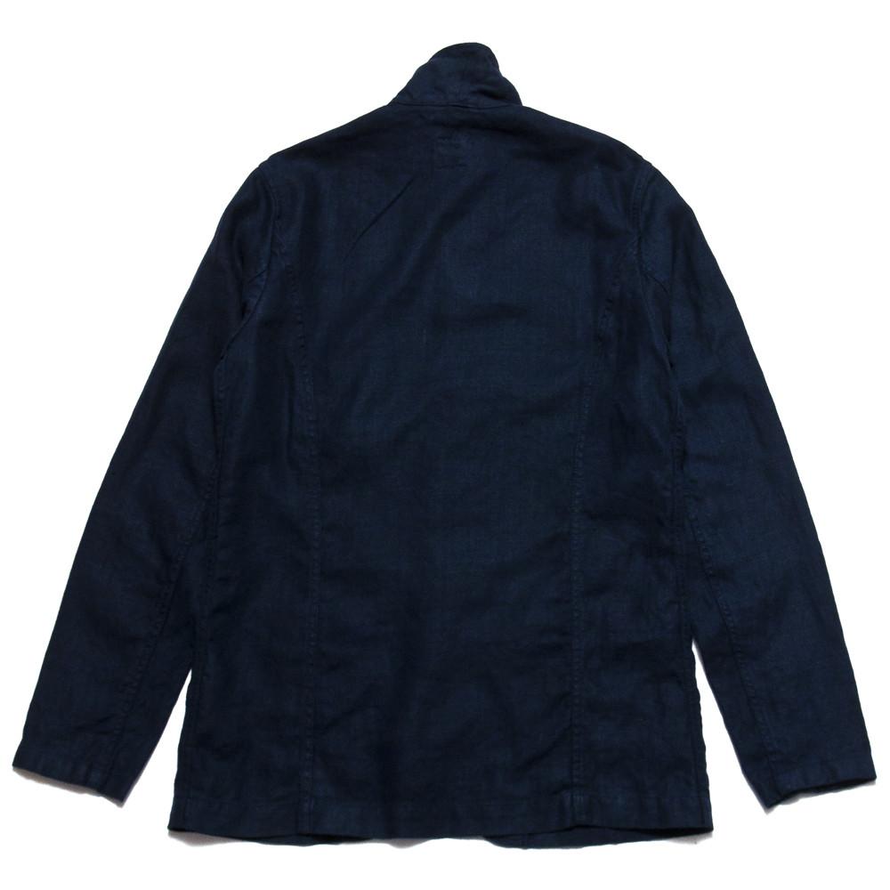 Arpenteur Villafranche Linen Jacket Navy at shoplostfound, back