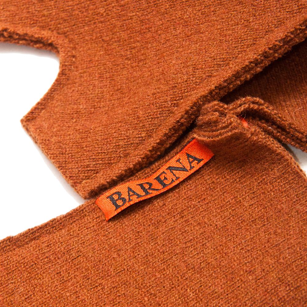 Barena Venezia Fingerless Gloves Ginger at shoplostfound, detail