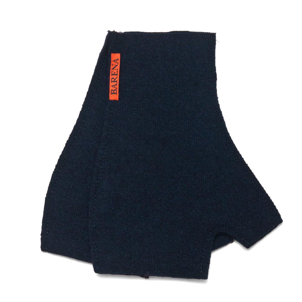 Barena Venezia Fingerless Gloves Navy at shoplostfound, top