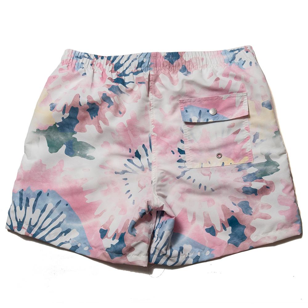 Bather Acid Tie Dye Swim Trunk Multi at shoplostfound, back