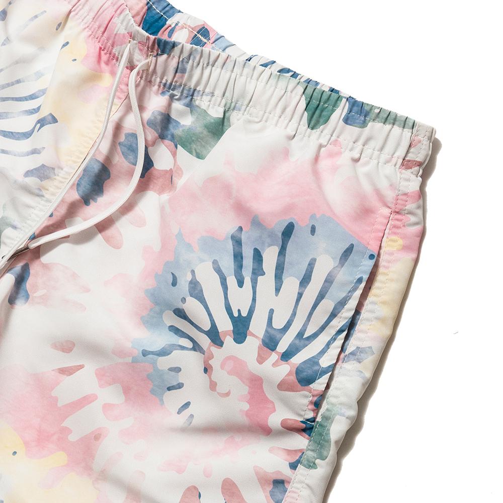 Bather Acid Tie Dye Swim Trunk Multi at shoplostfound, detail