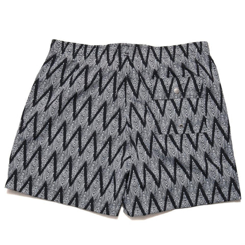 Bather Zig Zag Black Swim Trunk at shoplostfound, front