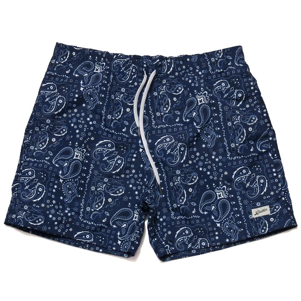 Bather Blue Bandana Swim Trunk at shoplostfound, front