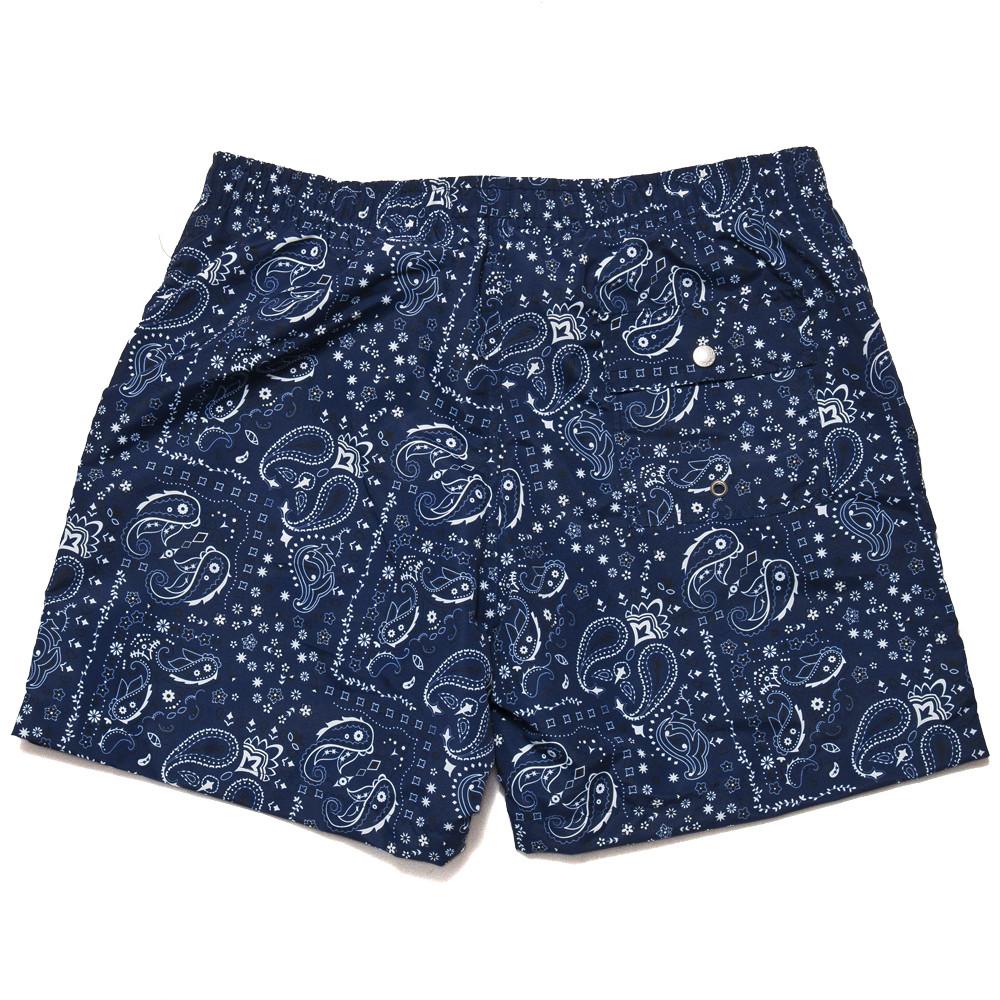 Bather Blue Bandana Swim Trunk at shoplostfound, back