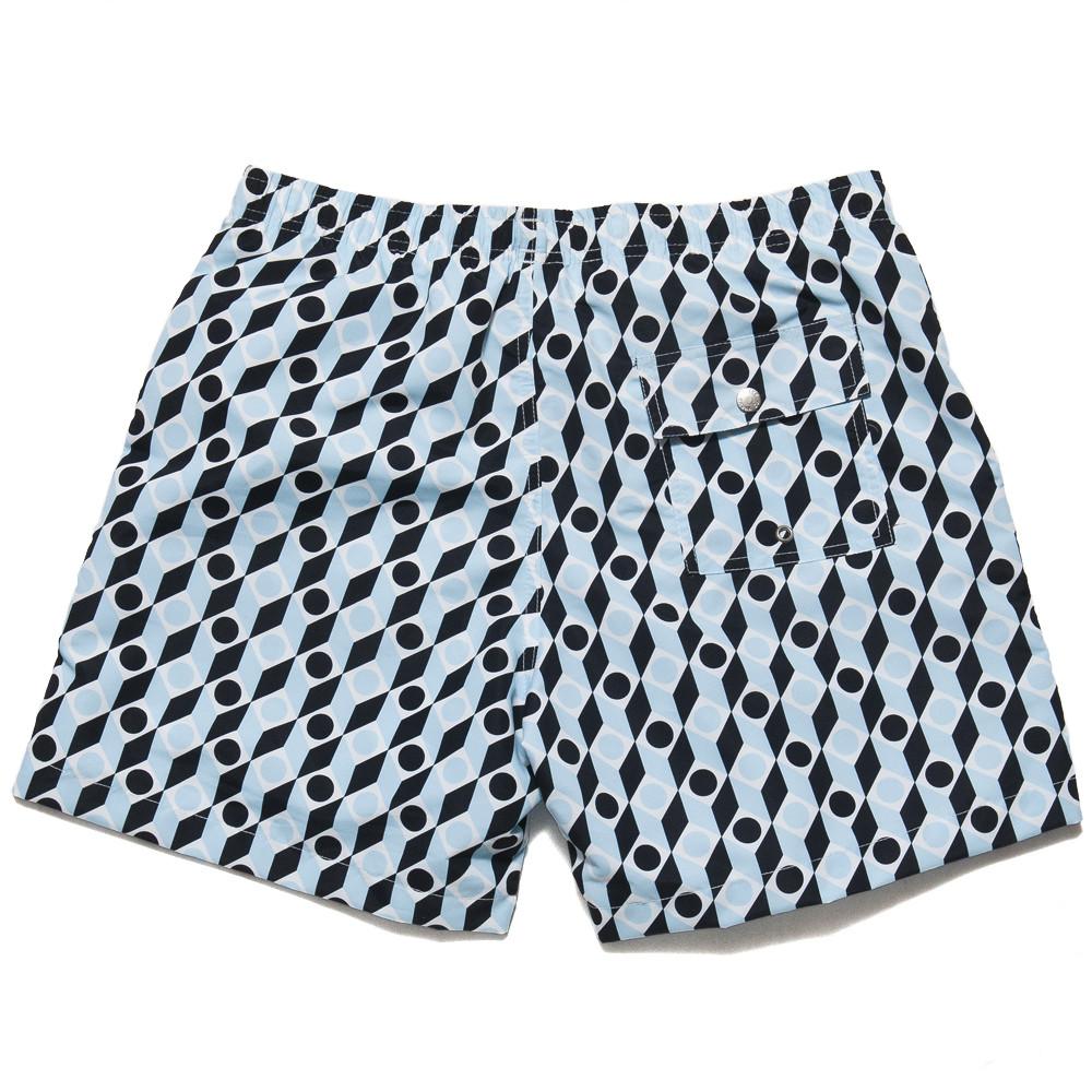 Bather Blue Mod Swim Trunk at shoplostfound, back