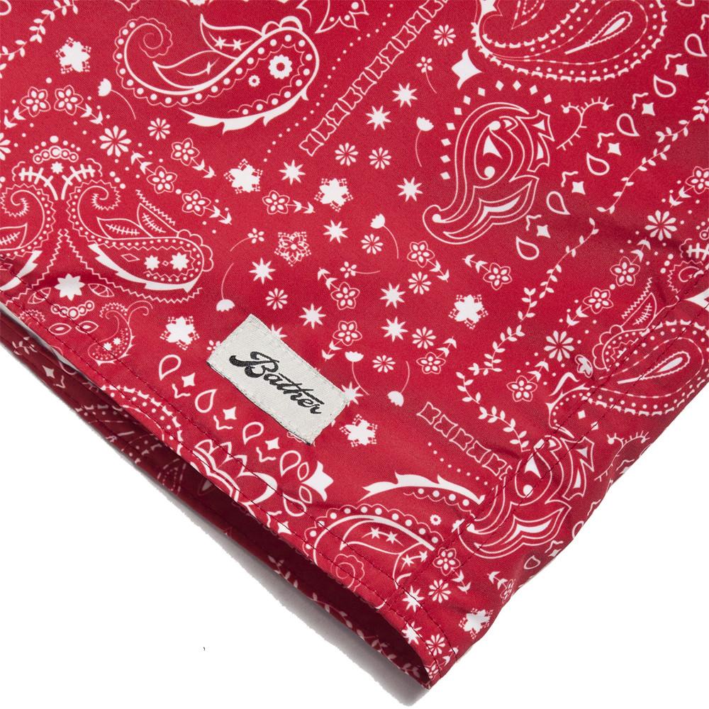 Bather Red Bandana Surf Trunk at shoplostfound, tag