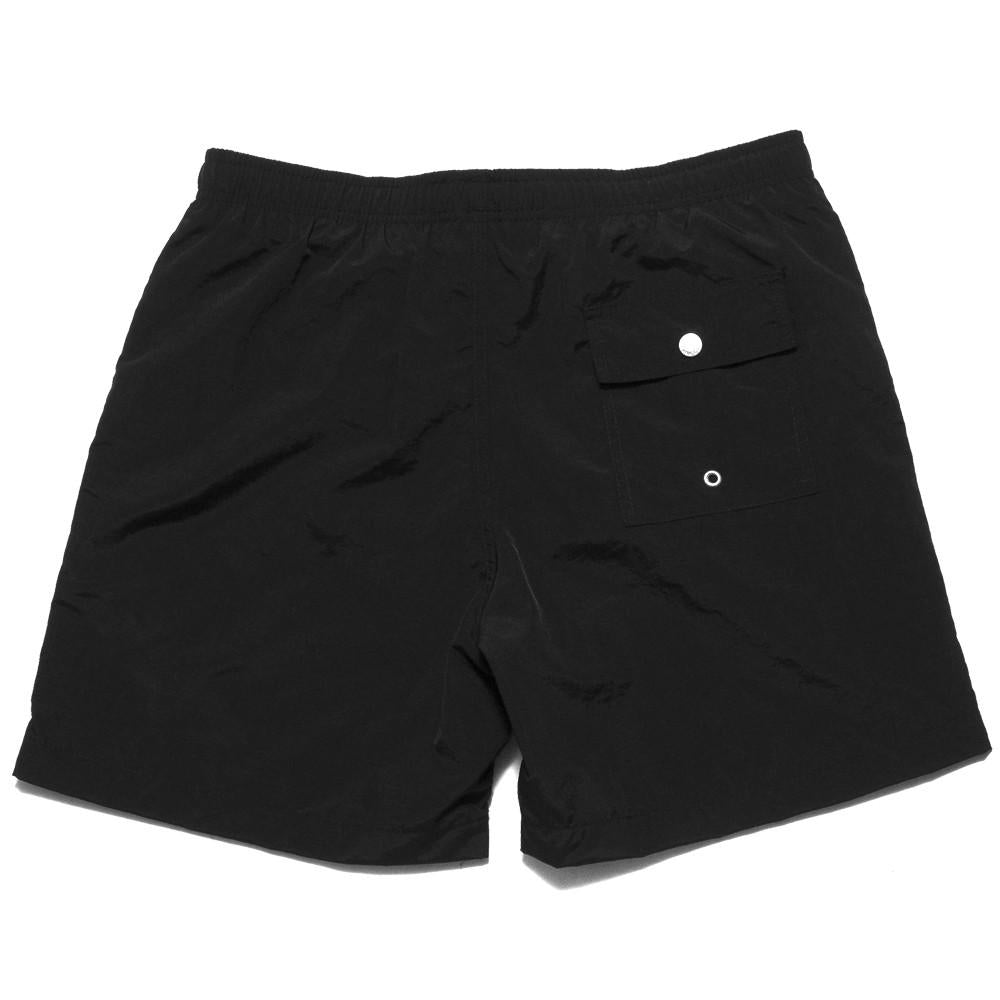 Bather Solid Black Swim Trunk at shoplostfound, back