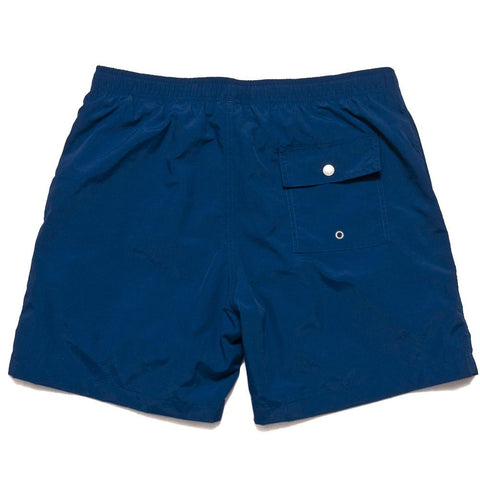 Bather Solid Blue Swim Trunk at shoplostfound, front