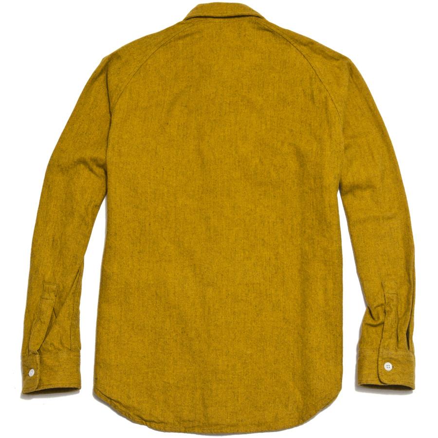 Battenwear Camp Shirt Heather Mustard at shoplostfound in Toronto, back