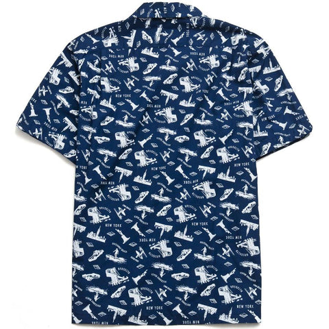 Battenwear Five Pocket Island Shirt Navy New York at shoplostfound in Toronto, front