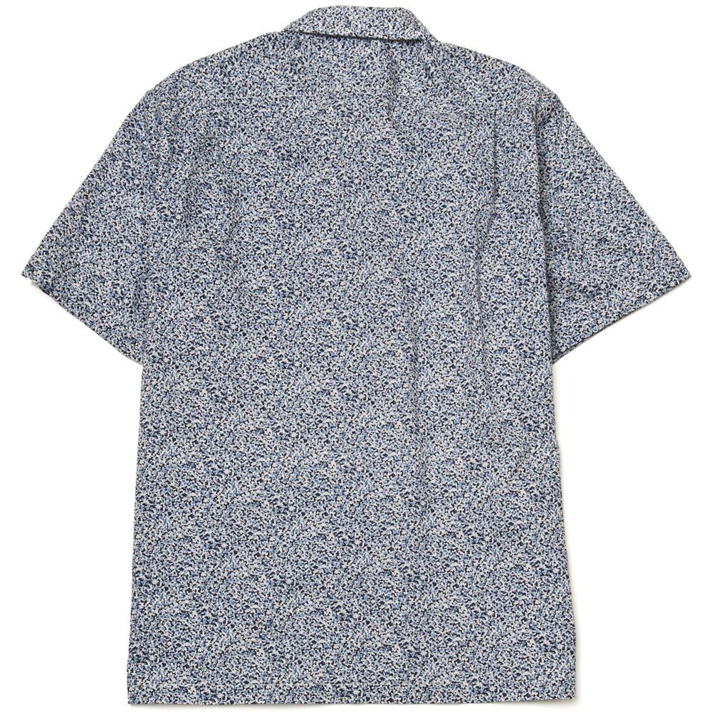 Battenwear Five Pocket Island Shirt Navy Tiny Flowers at shoplostfound in Toronto, back