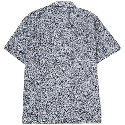 Battenwear Five Pocket Island Shirt Navy Tiny Flowers at shoplostfound in Toronto, front