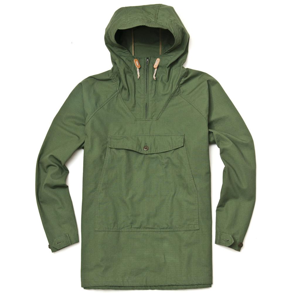 Battenwear Scout Anorak Olive Drab at shoplostfound in Toronto, front