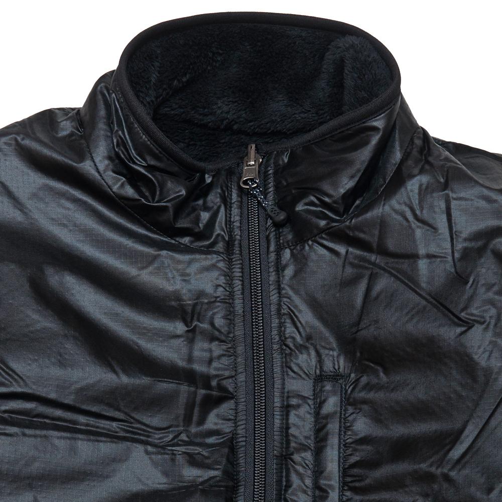 Battenwear Reversible Camper Jacket Black / Black at shoplostfound, neck