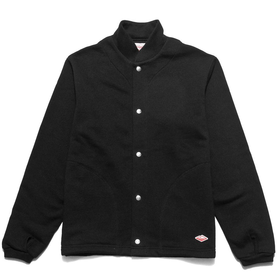 Battenwear Sweat Cardigan Black at shoplostfound, front