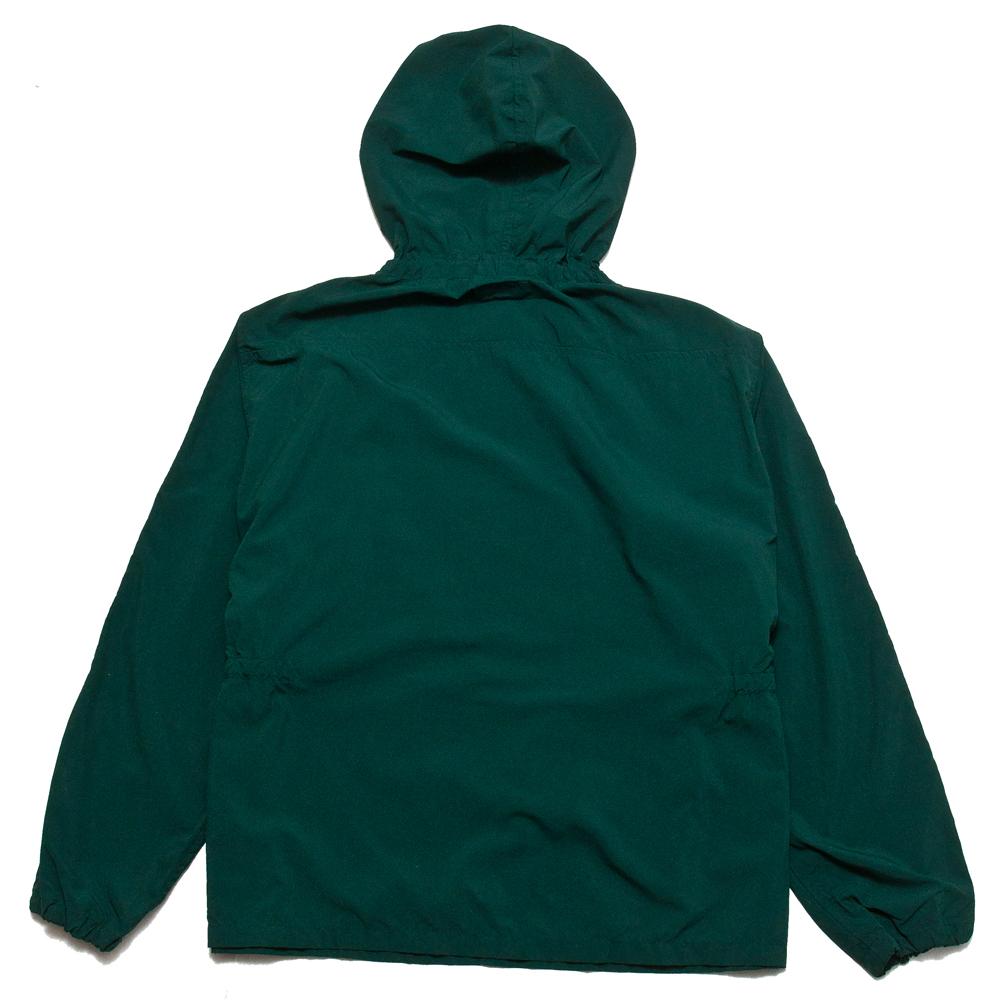 Beams Plus European Anorak Parka Green at shoplostfound, back