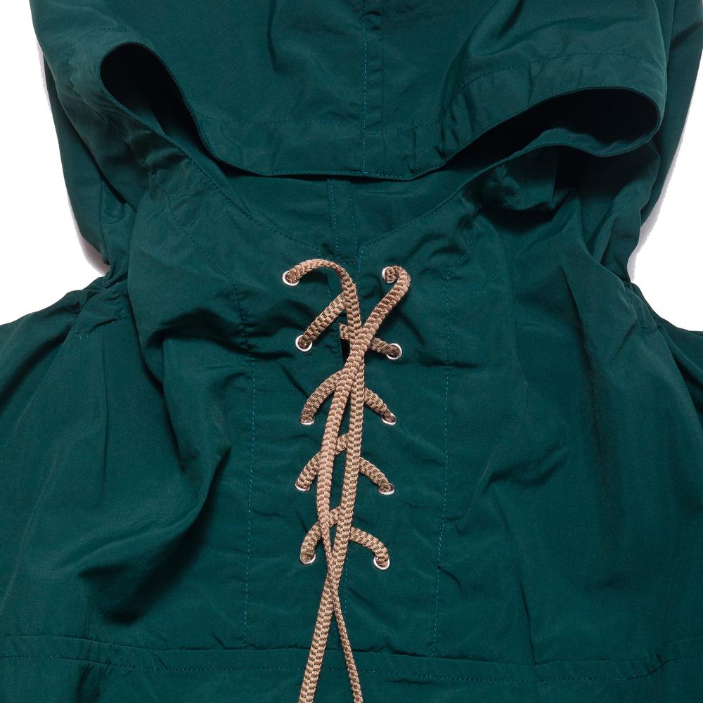 Beams Plus European Anorak Parka Green at shoplostfound, neck