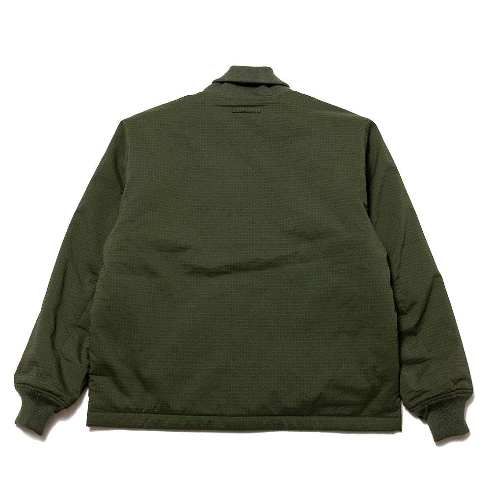 Beams Plus M43 Ripstop Jacket Olive at shoplostfound, back