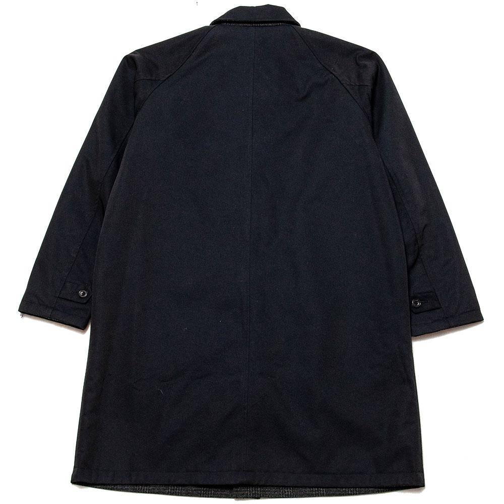 Beams Plus Reversible Overcoat Navy/Tweed at shoplostfound, reverse back