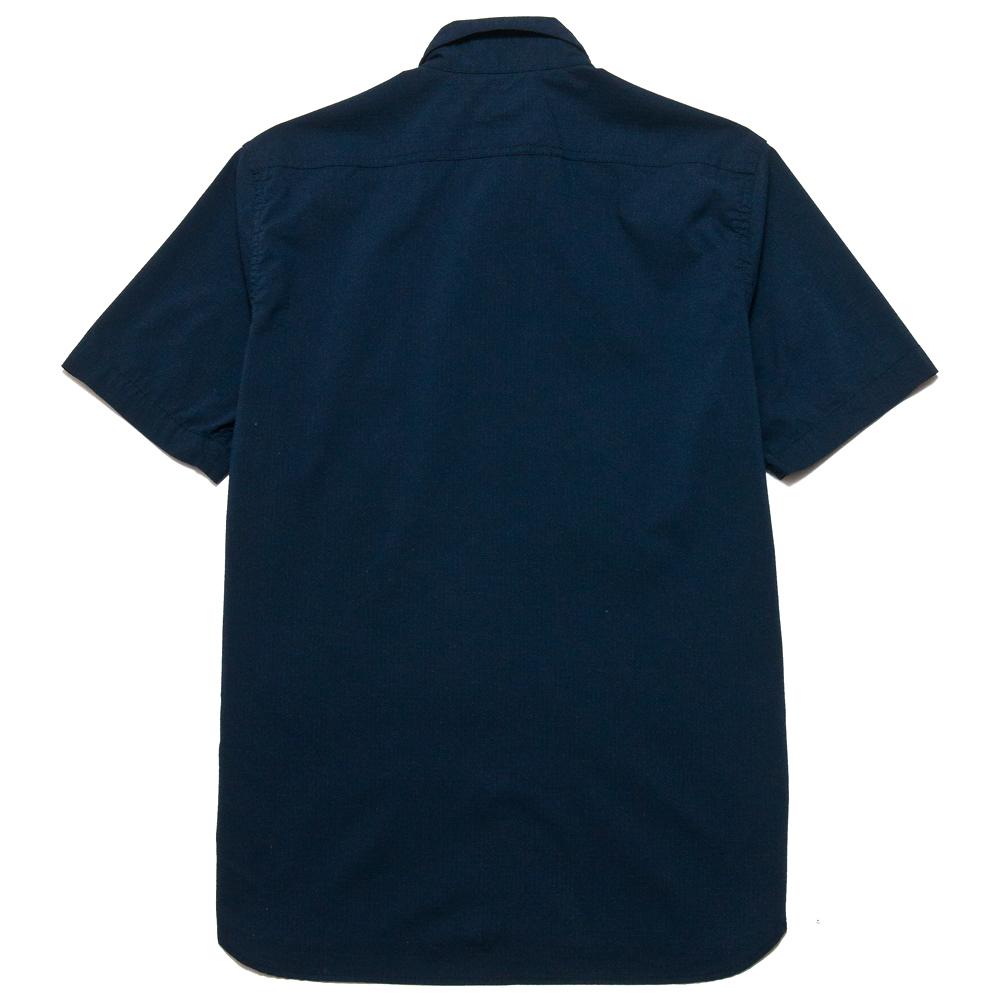 Beams Plus S/S Mil Work Coolmax® Ripstop Navy at shoplostfound, back