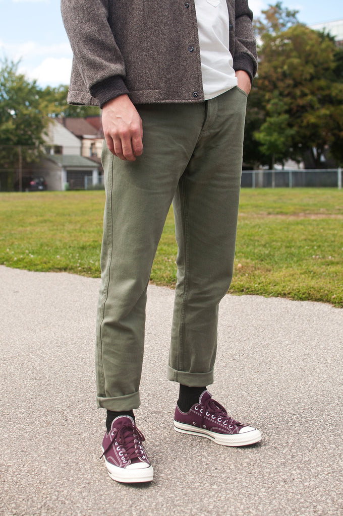 Norse Projects Edvard Heavy Twill Lichen at shoplostfound, Matt