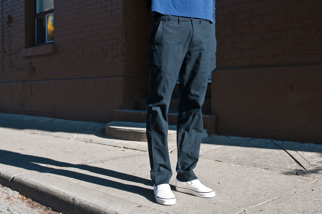 Garbstore Utility Peasant Chino Navy at shoplostfound, fit