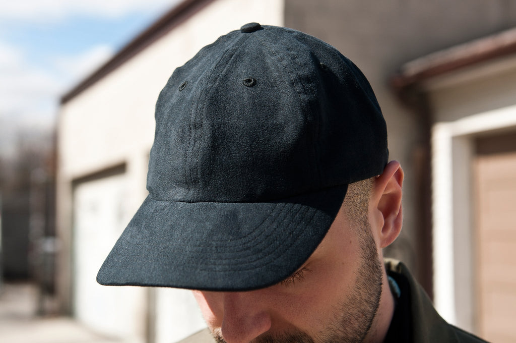 Norse Projects Fake Suede Sports Cap Black at shoplostfound, Holden