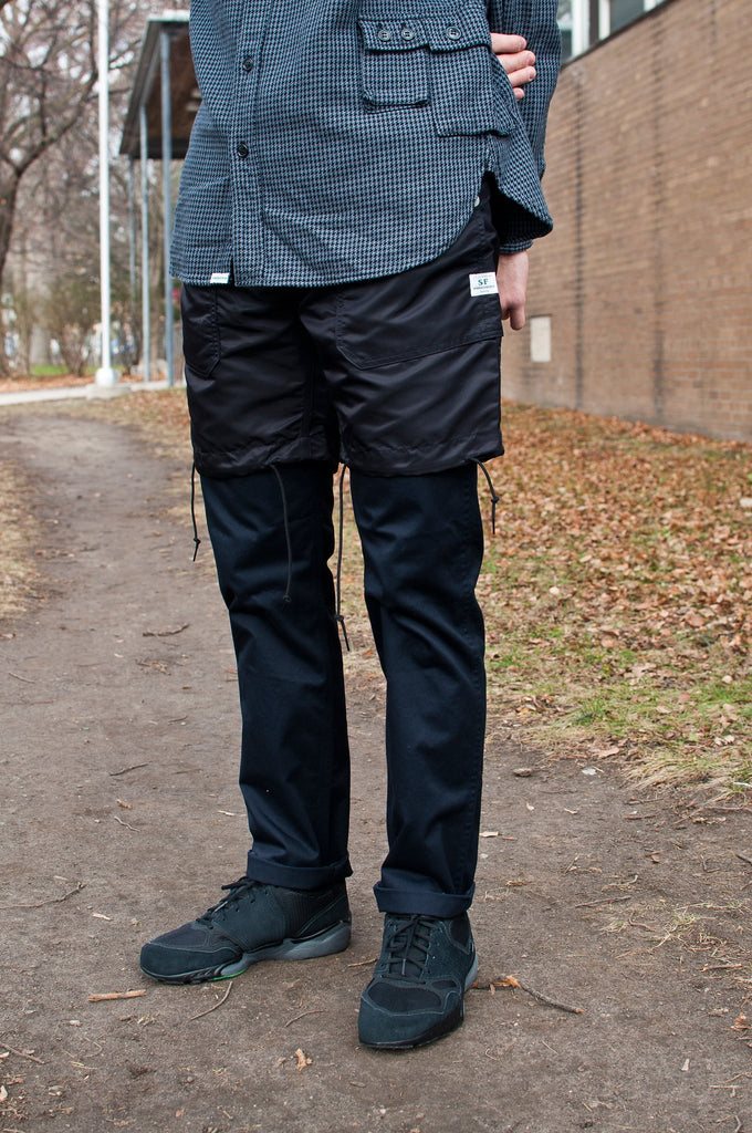Sassafras Fall Leaf Sprayer Pant Navy Twill at shoplostfound, Holden