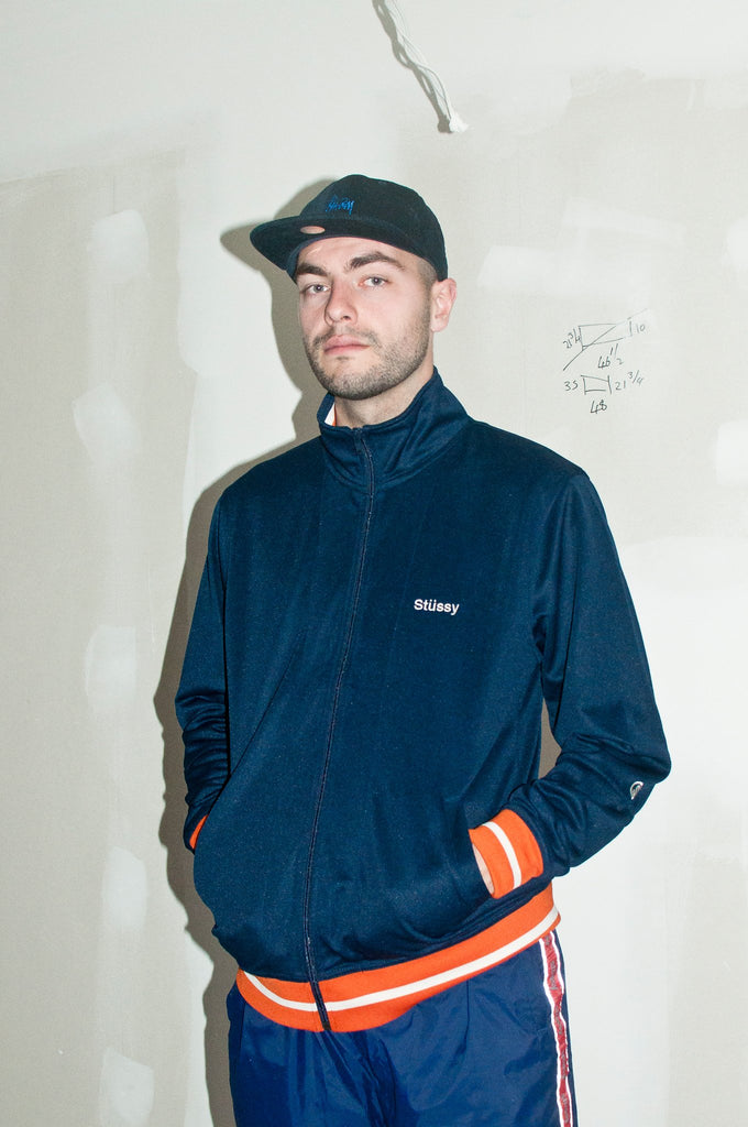 Stüssy Poly Track Jacket Navy at shoplostfound, Holden