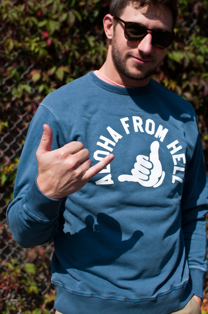 TSPTR Aloha From Hell Sweater Navy at shoplostfound, Matt