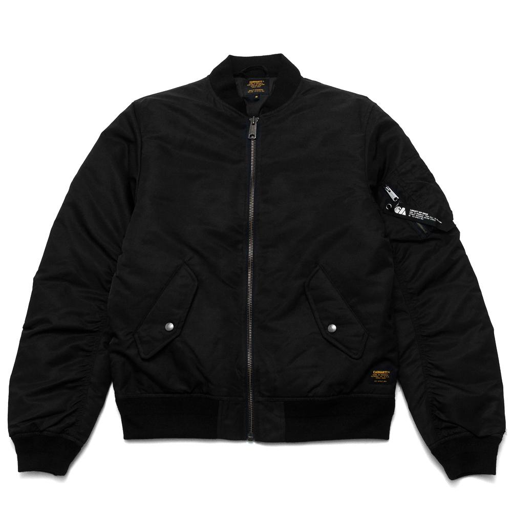 Carhartt W.I.P. Ashton Bomber Black at shoplostfound, front