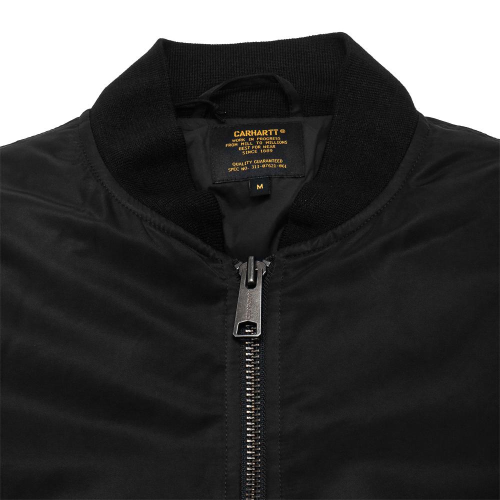 Carhartt W.I.P. Ashton Bomber Black at shoplostfound, neck