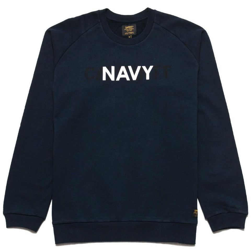 Carhartt W.I.P. CA Training Sweat Navy at shoplostfound, front